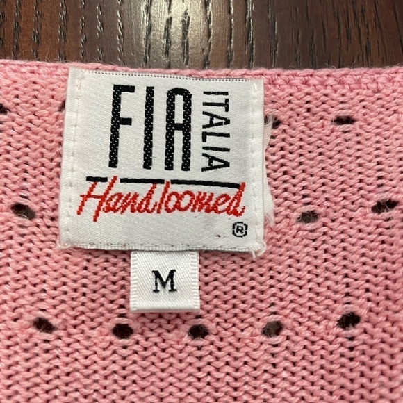 Gia Italia tow piece set tang top and Cardigan in pink size M women. - Picture 5 of 7